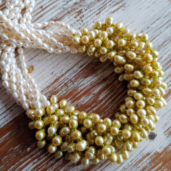 Gorgeous Large Multi-Strand Pearl Necklace
