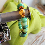 Beautiful Green Quartz Artisan Bracelet