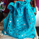 Cute Turquoise Cotton Bag