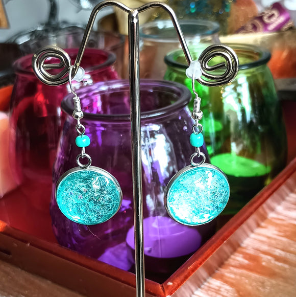 Gorgeous Pale Blue Artisan Earrings