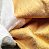 Matte Gold and Eggshell-colored Silk Wrap