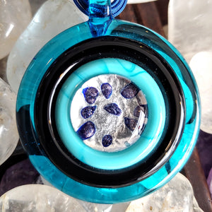 Hand-Made Blue Venetian Pendant