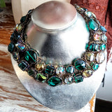 An Absolutely Stunning Emerald-green Beaded Necklace