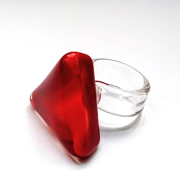 Triangle Glass Ring